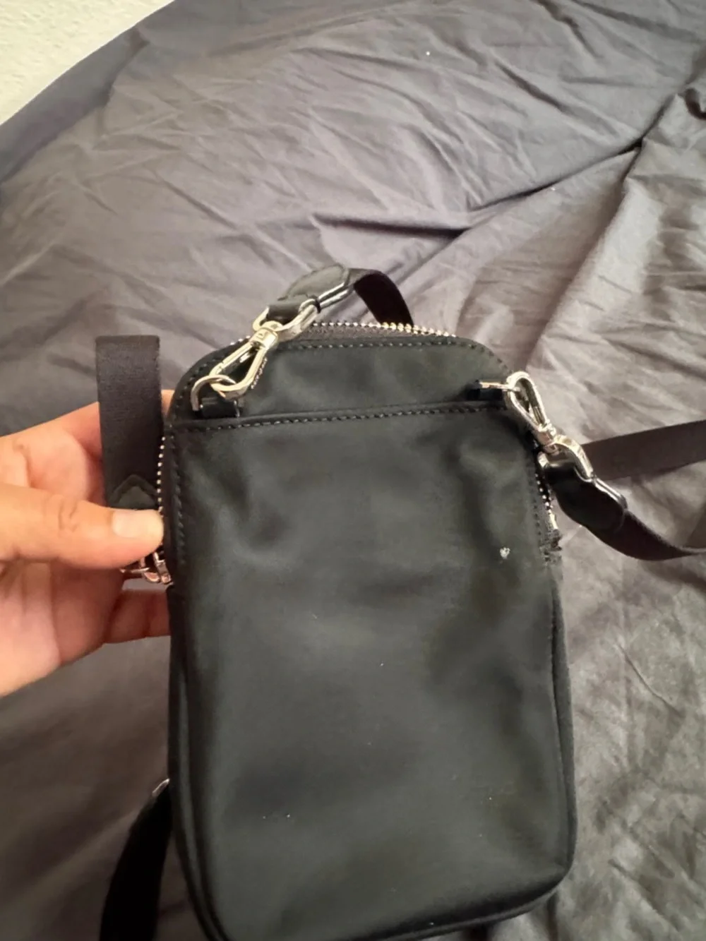 kate spade Black Crossbody Phone Bag with Gold Hardware